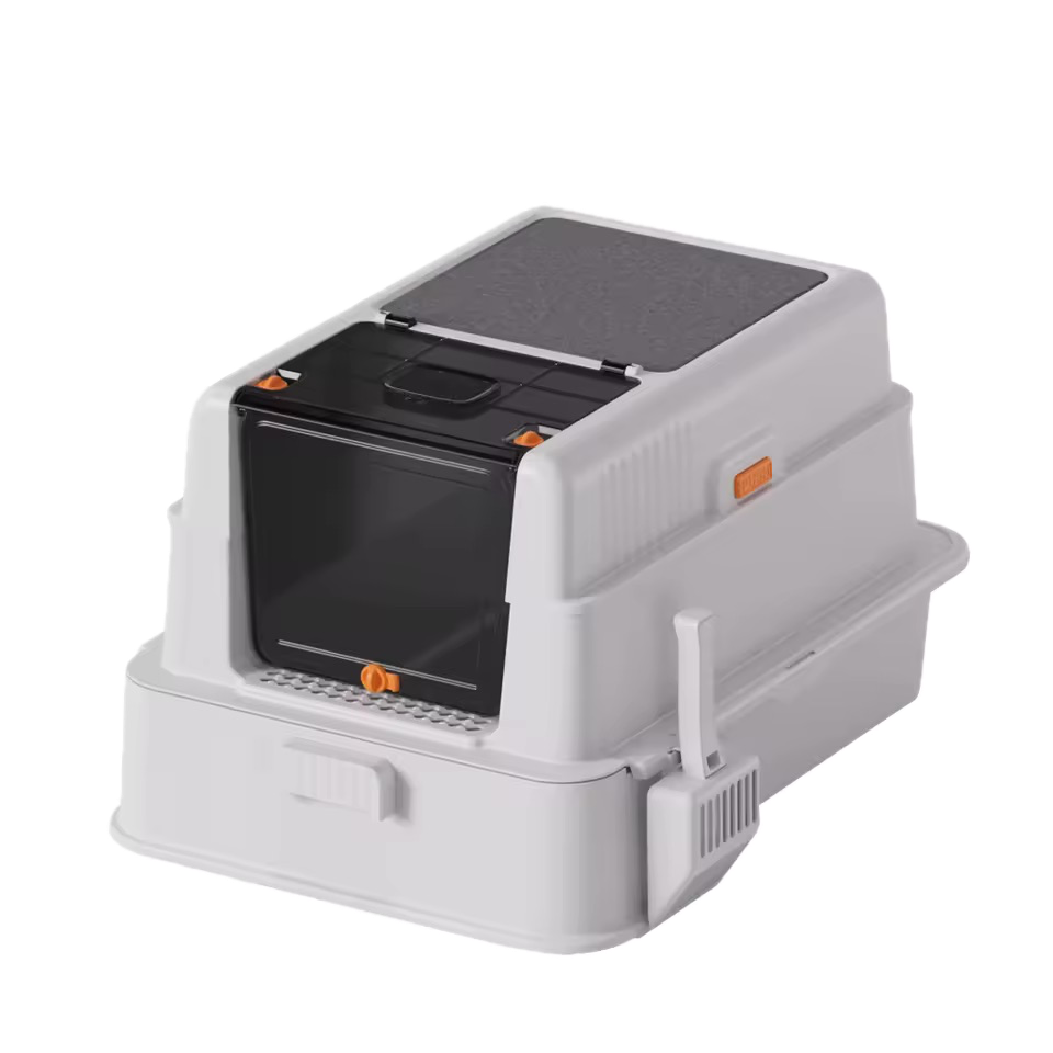 Extra-Large Eco-Friendly Cat Litter Box Spacious Splash-Proof Odor-Resistant Easy to Clean Stainless Steel Sturdy Durable
